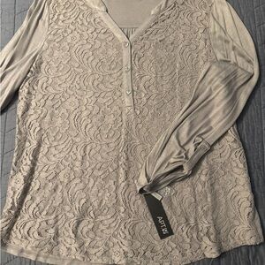 Kohl's Women's Lace Top - Light Purple
